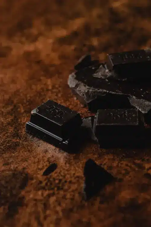 Cioccolato fondente per fondente cotto nel forno a legna
